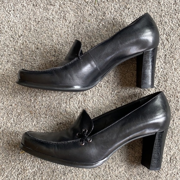 Women’s shoes - Franco Sarto Heeled Loafer/Pump, Black 8M - Picture 3 of 10